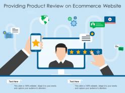 Providing product review on ecommerce website