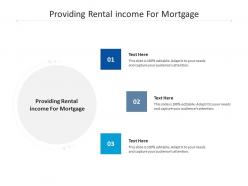 Providing rental income for mortgage ppt powerpoint presentation file structure cpb