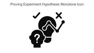 Proving Experiment Hypothesis Monotone Icon In Powerpoint Pptx Png And Editable Eps Format