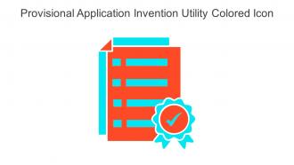 Provisional Application Invention Utility Colored Icon In Powerpoint Pptx Png And Editable Eps Format