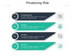 Provisioning role ppt powerpoint presentation ideas inspiration cpb