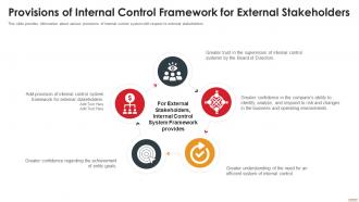 Provisions Of Internal Control Framework Stakeholders Deploying Internal Control Structure