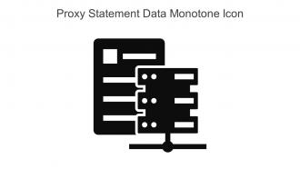 Proxy Statement Data Monotone Icon In Powerpoint Pptx Png And Editable Eps Format