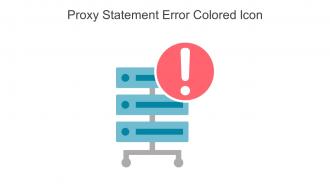 Proxy Statement Error Colored Icon In Powerpoint Pptx Png And Editable Eps Format