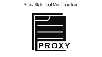 Proxy Statement Monotone Icon In Powerpoint Pptx Png And Editable Eps Format