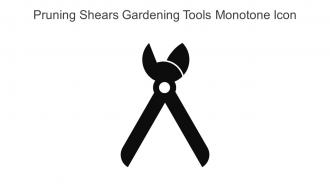 Pruning Shears Gardening Tools Monotone Icon In Powerpoint Pptx Png And Editable Eps Format