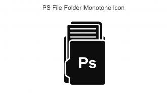 PS File Folder Monotone Icon In Powerpoint Pptx Png And Editable Eps Format