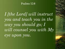 Psalms 32 8 my loving eye on you powerpoint church sermon