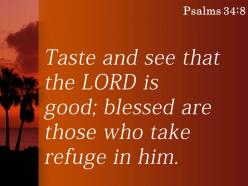 Psalms 34 8 taste and see that the lord powerpoint church sermon