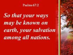 Psalms 67 2 your salvation among all nations powerpoint church sermon