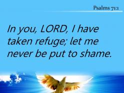 Psalms 71 1 lord i have taken refuge powerpoint church sermon
