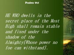 Psalms 91 1 the shadow of the almighty powerpoint church sermon