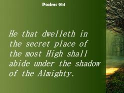 Psalms 91 1 the shadow of the almighty powerpoint church sermon