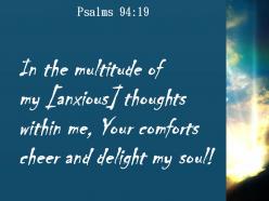 Psalms 94 19 your consolation brought me joy powerpoint church sermon