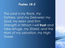 Psalns 18 2 the lord is my rock powerpoint church sermon