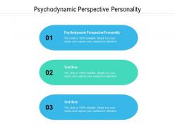 Psychodynamic perspective personality ppt powerpoint presentation outline show cpb