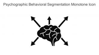 Psychographic Behavioral Segmentation Monotone Icon In Powerpoint Pptx Png And Editable Eps Format