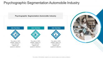 Psychographic Segmentation Automobile Industry In Powerpoint And Google Slides Cpb
