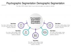 Psychographic segmentation demographic segmentation ppt powerpoint presentation outline templates cpb