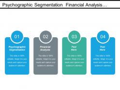 Psychographic segmentation financial analysis inventory management marketing management cpb