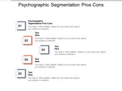 Psychographic segmentation pros cons ppt powerpoint presentation layouts summary cpb
