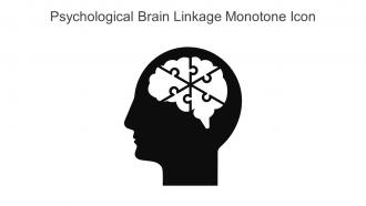Psychological Brain Linkage Monotone Icon In Powerpoint Pptx Png And Editable Eps Format
