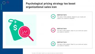 Psychological Pricing Strategy Too Boost Organizational Sales Icon