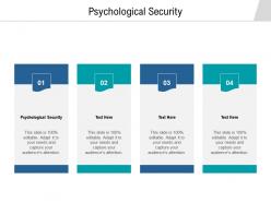 Psychological security ppt powerpoint presentation model background cpb