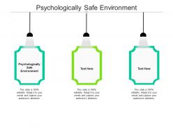 Psychologically safe environment ppt powerpoint presentation professional example introduction cpb
