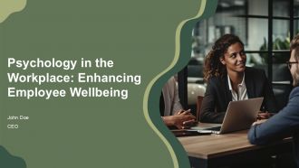 Psychology In The Workplace Enhancing Employee Wellbeing PPT Presentation AT