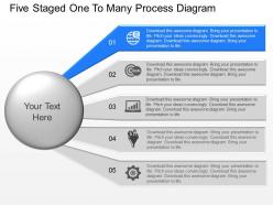 pu Five Staged One To Many Process Diagram Powerpoint Template