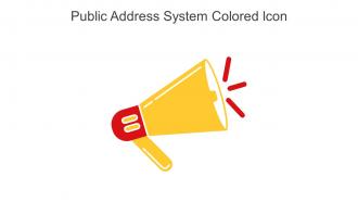 Public Address System Colored Icon In Powerpoint Pptx Png And Editable Eps Format