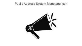Public Address System Monotone Icon In Powerpoint Pptx Png And Editable Eps Format