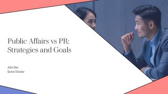 Public Affairs Vs PR Strategies And Goals PPT Designs AT