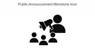 Public Announcement Monotone Icon In Powerpoint Pptx Png And Editable Eps Format
