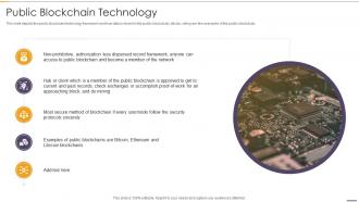Public Blockchain Technology Blockchain And Distributed Ledger Technology