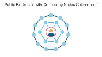 Public Blockchain With Connecting Nodes Colored Icon In Powerpoint Pptx Png And Editable Eps Format