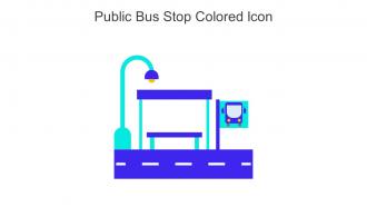 Public Bus Stop Colored Icon In Powerpoint Pptx Png And Editable Eps Format