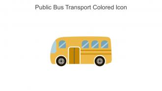 Public Bus Transport Colored Icon In Powerpoint Pptx Png And Editable Eps Format