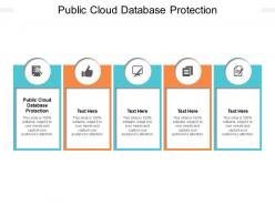 Public cloud database protection ppt powerpoint presentation infographics template cpb