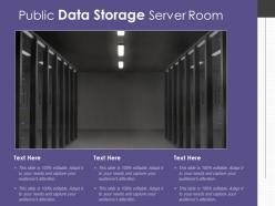 Public data storage server room