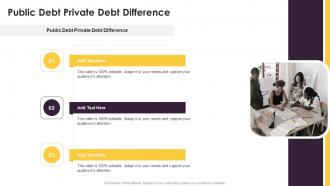Public Debt Private Debt Difference In Powerpoint And Google Slides Cpb