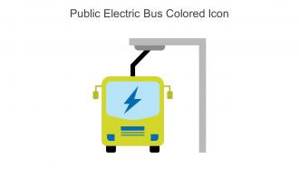 Public Electric Bus Colored Icon In Powerpoint Pptx Png And Editable Eps Format