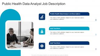 Public Health Data Analyst Job Description In Powerpoint And Google Slides Cpb