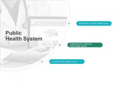 Public health system stakeholders ppt powerpoint presentation professional smartart