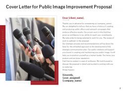 Public Image Improvement Proposal Powerpoint Presentation Slides