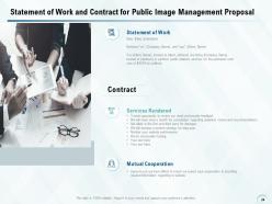 Public image management proposal powerpoint presentation slides