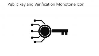Public Key And Verification Monotone Icon In Powerpoint Pptx Png And Editable Eps Format