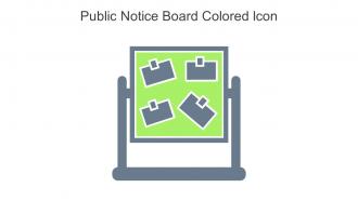 Public Notice Board Colored Icon In Powerpoint Pptx Png And Editable Eps Format