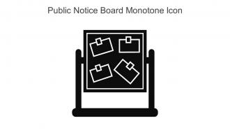 Public Notice Board Monotone Icon In Powerpoint Pptx Png And Editable Eps Format